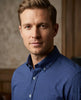 Royal Blue Dotted Print Shirt