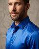 Royal Blue Plain Satin Classic Men’s Shirt