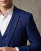Royal Blue Wool Classic Plain 3 Piece Men's Suit