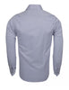 Blue Casual Twill Double Cuff Long Sleeve Shirt