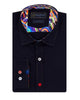 Black Plain Pure Cotton Men's Shirt