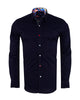 Black Plain Pure Cotton Men's Shirt