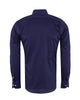 Dark Blue Plain Colourful Stitching & Button Pure Cotton Shirt