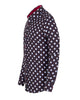 Black Polka Dot Print Men's Shirt