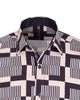 Brown Vector Print Men's Shirt
