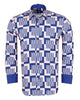 Dark Blue Vector Print Shirt