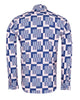 Dark Blue Vector Print Shirt