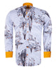 White Fashion Crust Print Shirt