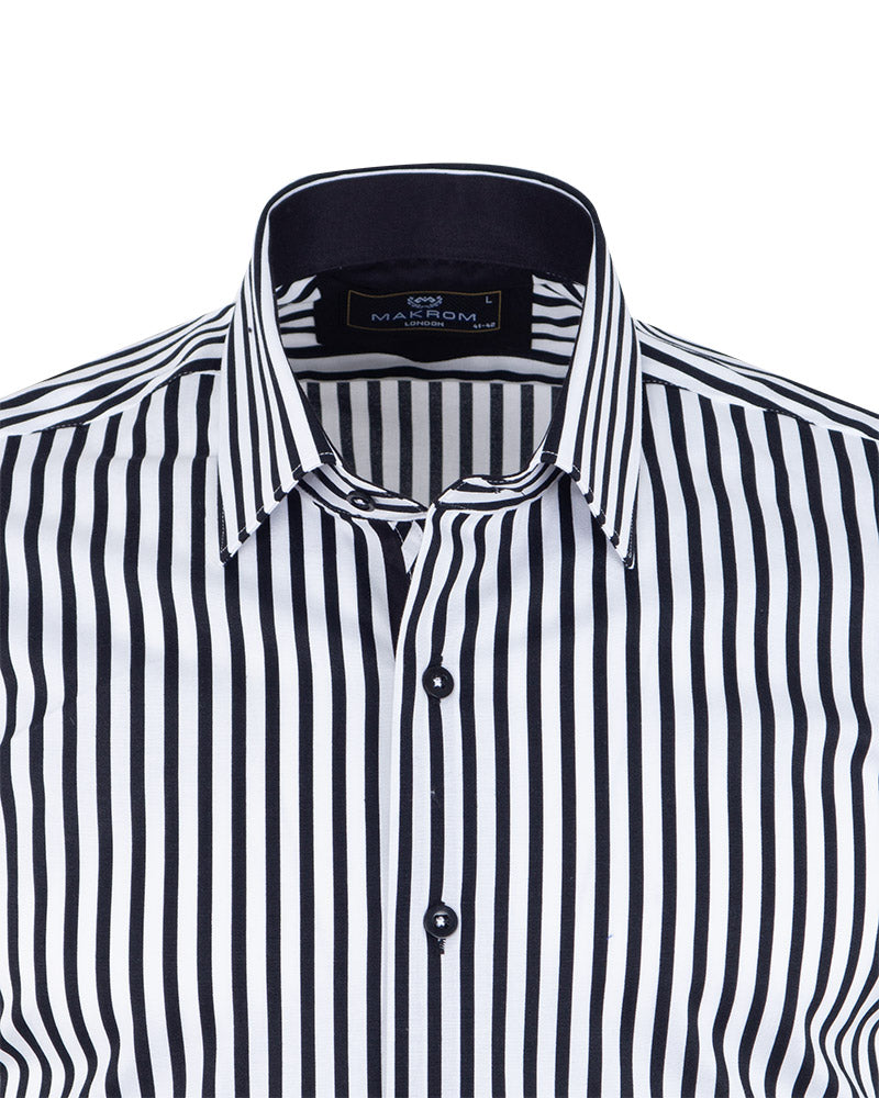 Black Stripe Classic Men's Shirt