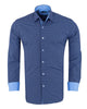 Dark Blue Dotted Mosaic Print Shirt