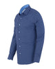 Dark Blue Dotted Mosaic Print Shirt