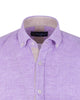 Lilac Plain Linen Long Sleeve Shirt