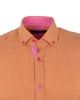 Brown Linen Long Sleeve Shirt