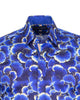 Blue Poppy Print with Matching Handkerchief