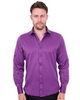 Purple Plain Double Cuff Shirt