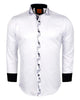 White Musical Print Long Sleeve Shirt