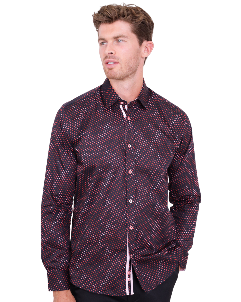 Polka Dot Print Pure Cotton Shirt