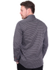 Black Dotted Mosaic Print Shirt with Matching Handkerchief