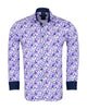 Lilac Birds in Tree Print Long Sleeve Shirt