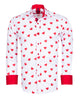 White Heart Print Shirt