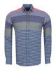 Anthracite Front Row Striped Print Shirt