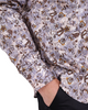 Brown Paisley Print Shirt with Matching Handkerchief