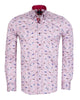 Bird Print Shirt with Matching Handkerchief