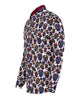 Black Day of the Dead Skull Print Shirt with Matching Handkerchief
