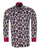 Black Day of the Dead Skull Print Shirt with Matching Handkerchief