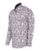 White Day of The Dead Skull Print Shirt with Matching Handkerchief