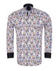 White Day of The Dead Skull Print Shirt with Matching Handkerchief