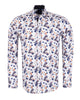 White Poppy Print with Matching Handkerchief