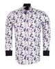White Poppy Print with Matching Handkerchief