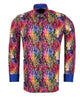 Colourful Print Men's Shirt with Matching Handkerchief
