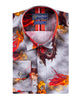 Red Dragon Print with Matching Handkerchief