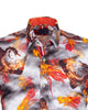 Red Dragon Print with Matching Handkerchief