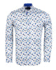 White Flowery Print with Matching Handkerchief