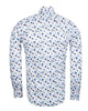 White Flowery Print with Matching Handkerchief