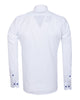 White Linen Long Sleeve Shirt with Matching Handkechief