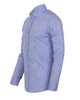 Blue Linen Long Sleeve Shirt with Matching Handkechief