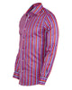 Retro Pastel Striped Men's Shirt