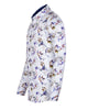 Colourful Silhouette Print Shirt with Matching Handkerchief