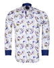Colourful Silhouette Print Shirt with Matching Handkerchief