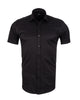 Black Classic Twill Short Sleeve Shirt