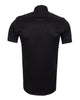 Black Classic Twill Short Sleeve Shirt