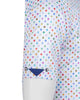 White Colourful Polka Print Short Sleeve Shirt