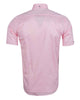 Classic Pink Short Sleeve Shirt with Colourful Paisley Insert Shirt