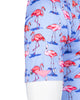 Blue Flamingo Print Short Sleeve Shirt