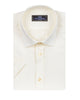 Cream Classic Twill Short Sleeve Shirt