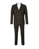 Khaki 2-Piece Double-Breasted Suit from Makrom Fashion